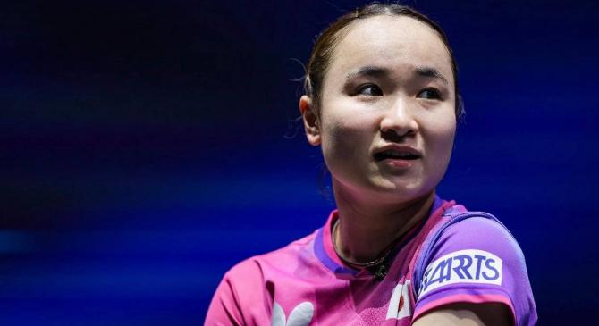 女單(dān)比赛惊险！伊(yī)藤美誠(chéng)23岁被(bèi)淘汰，张本美和获胜
